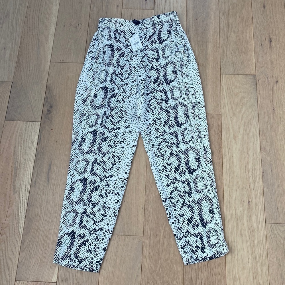 NWT J. Crew Jamie pant Snake skin Print